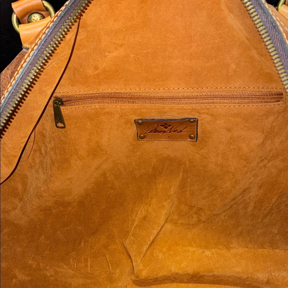 Patricia Nash Tan Leather Duffel Bag - Picture 11 of 12